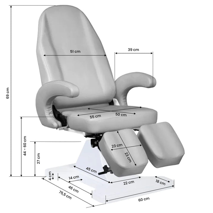 Sillón Hidráulico 112 Podo Gris - imagen 10