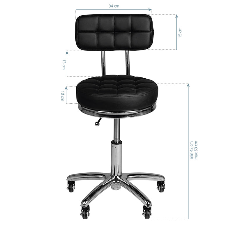 Taburete ajustable AM-877 Negro - imagen 5