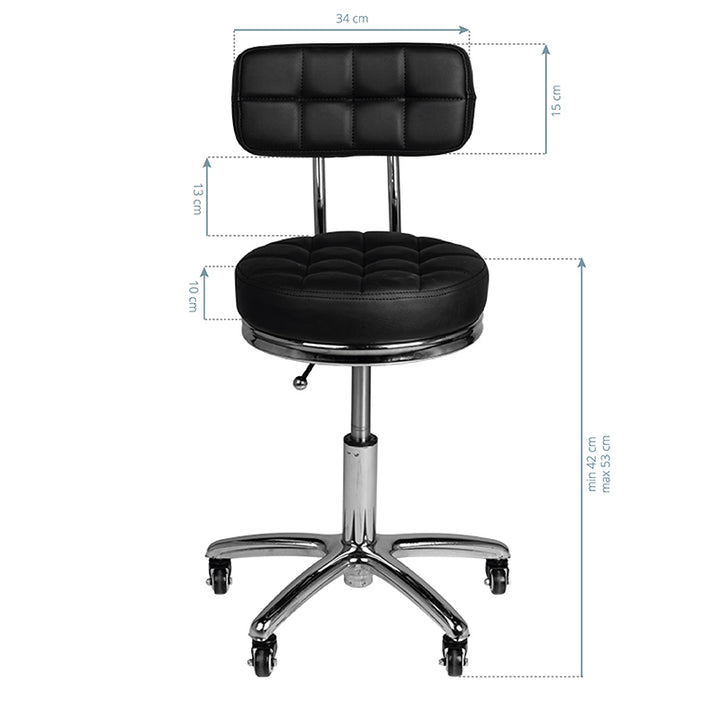 Taburete ajustable AM-877 Negro - imagen 5