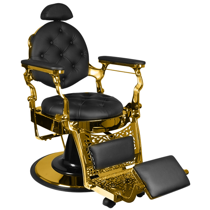Sillón de Barberia Gabbiano Giulio Oro Negro
