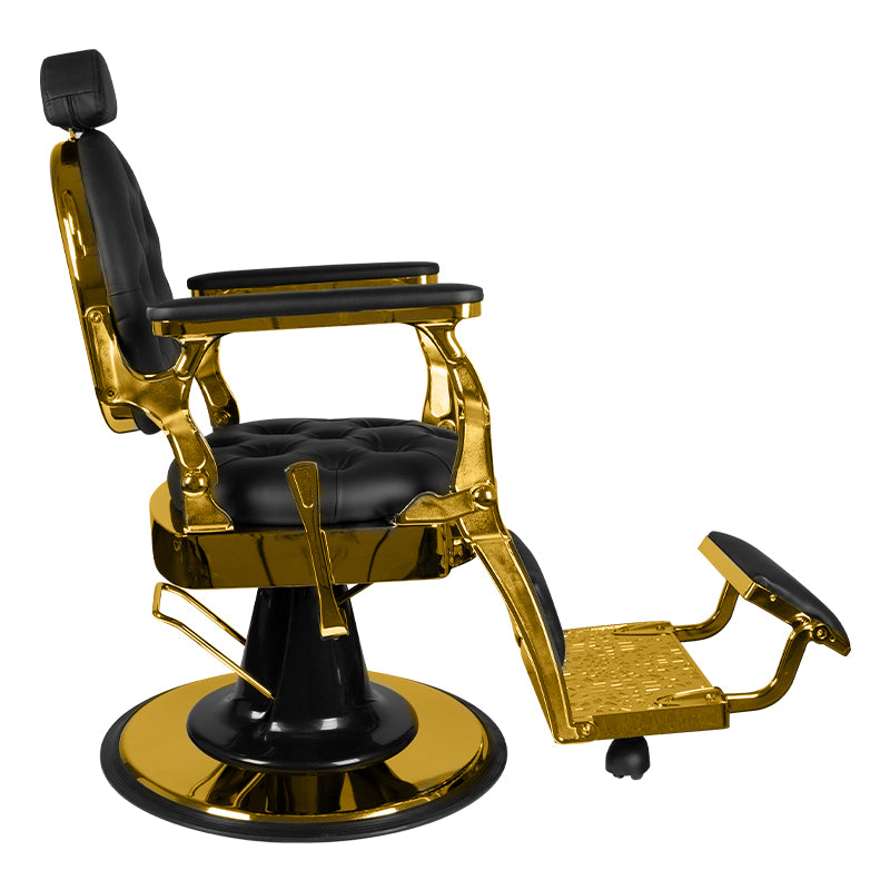 Sillón de Barberia Gabbiano Giulio Oro Negro - imagen 2