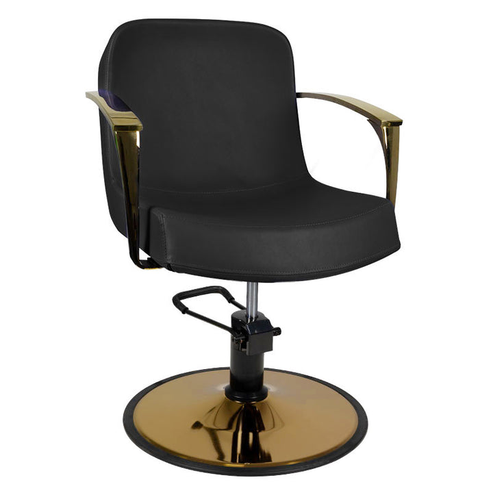Sillón de peluquería Gabbiano Bologna Negro Oro