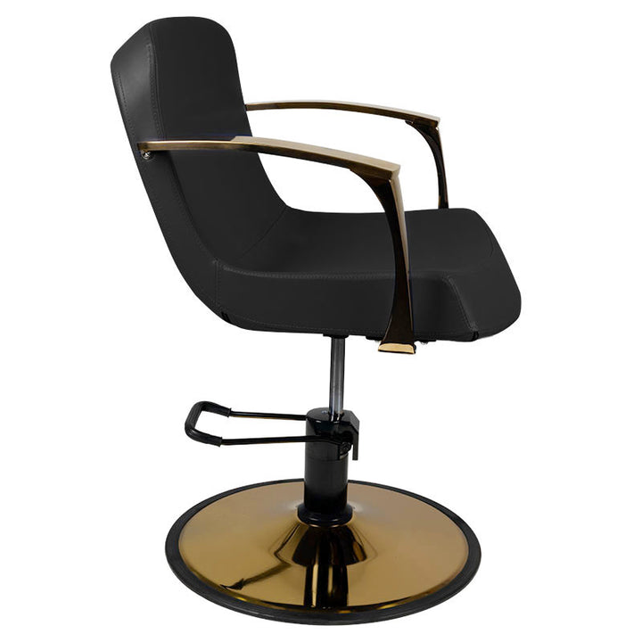 Sillón de peluquería Gabbiano Bologna Negro Oro - imagen 3