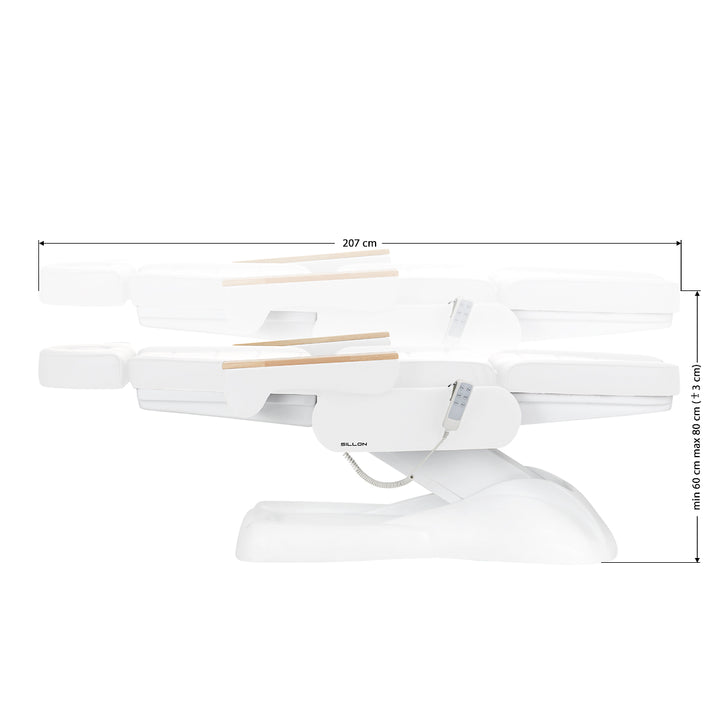 Sillón Estético Eléctrico Lux 273B 3 Motores Blanco - imagen 16