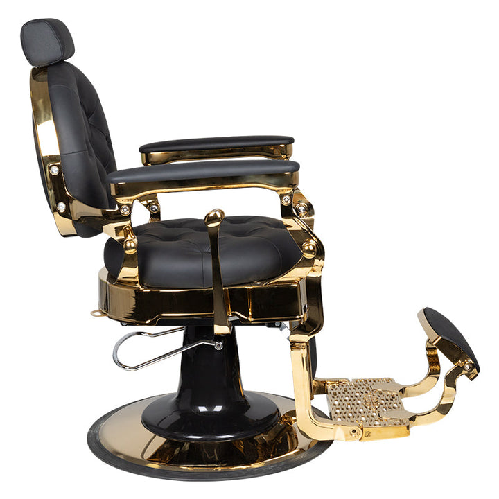 Sillón de barbero Gabbiano Claudius Oro Negro 3