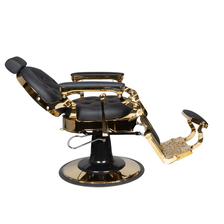 Sillón de barbero Gabbiano Claudius Oro Negro 4