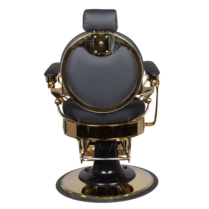 Sillón de barbero Gabbiano Claudius Oro Negro 5
