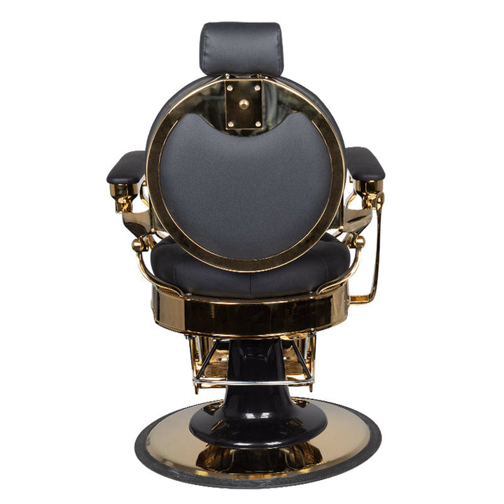Sillón de barbero Gabbiano Claudius Oro Negro 5