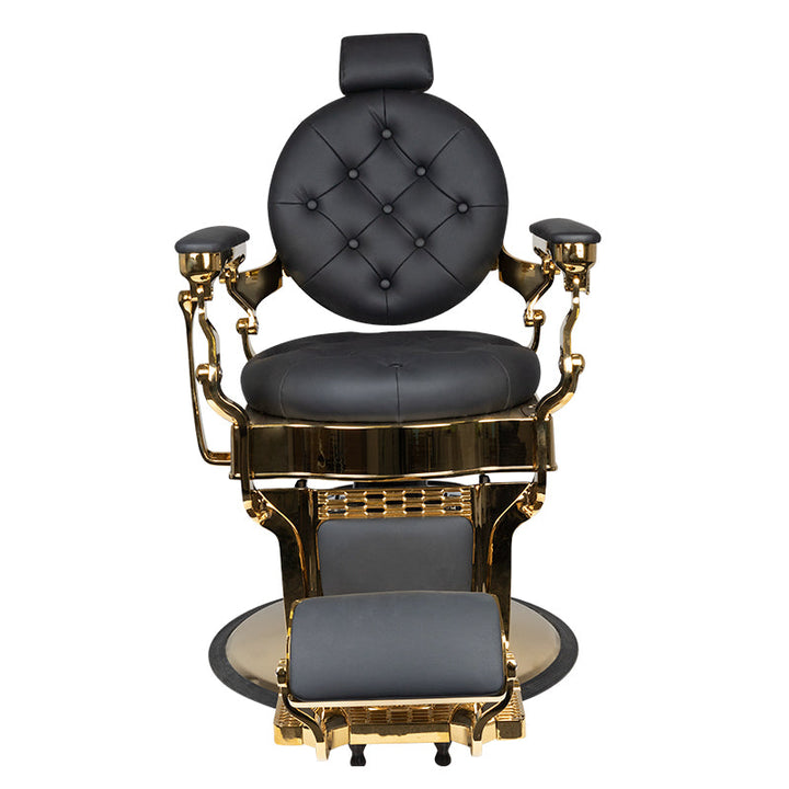 Sillón de barbero Gabbiano Claudius Oro Negro 6