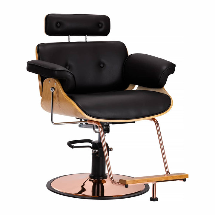 Sillón de peluquería Gabbiano Florence con reposacabezas ajustable Negro 1