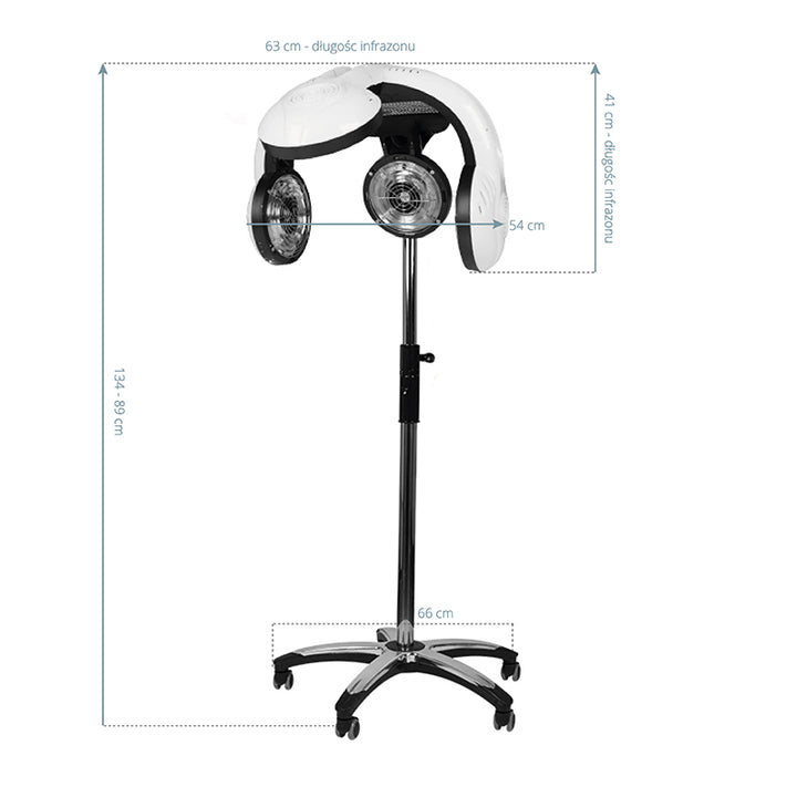 Secador de Casco de Pie Gabbiano Infrazón 938 Blanco - imagen 5