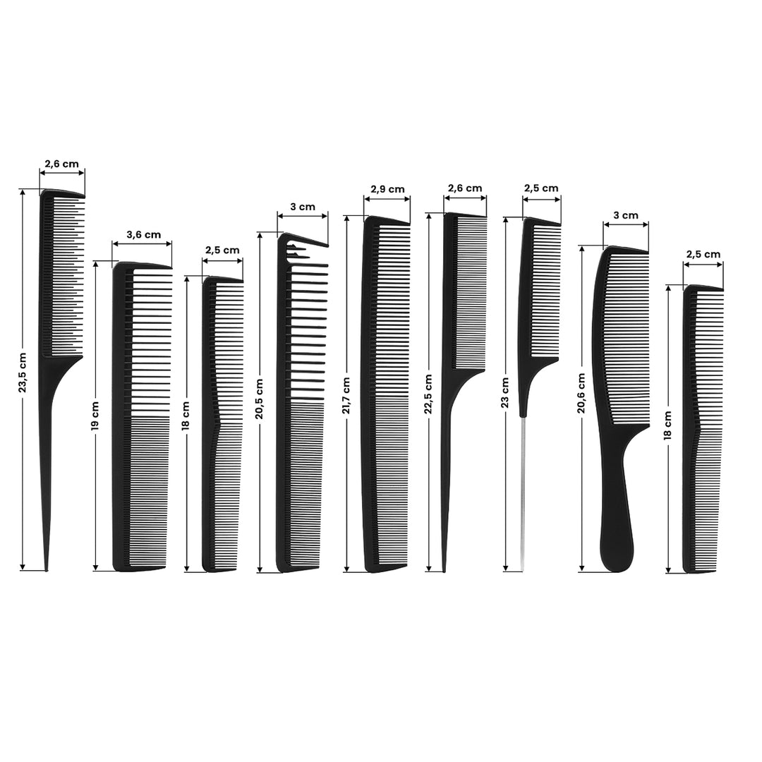 Set de Peines Carbono N-20 (9 Piezas) - imagen 4