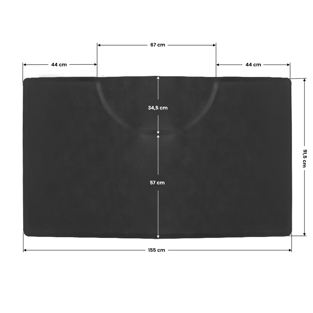 Alfombra de Peluquería para Sillón Rectangular Negro - imagen 5