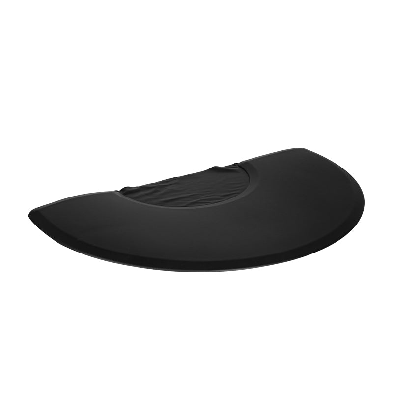 Alfombra de Peluquería para Sillón Semicircular Negro