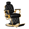 Sillón de Barberia Gabbiano Francesco Oro Negro