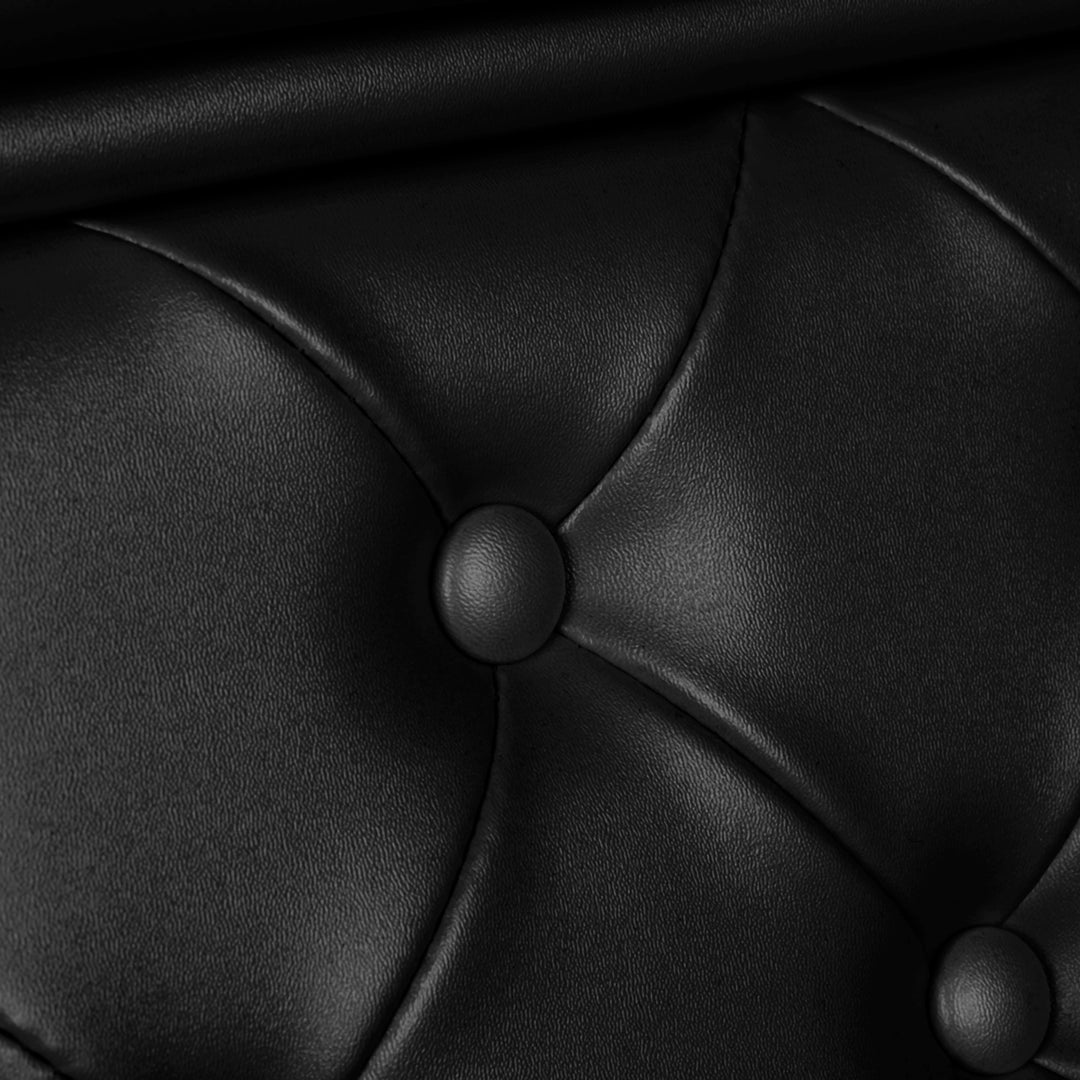 Sillón de Barberia Gabbiano Francesco Oro Negro - imagen 10