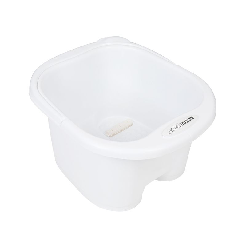 Bañera de Pedicura con Rodillos de Masaje Blanca
