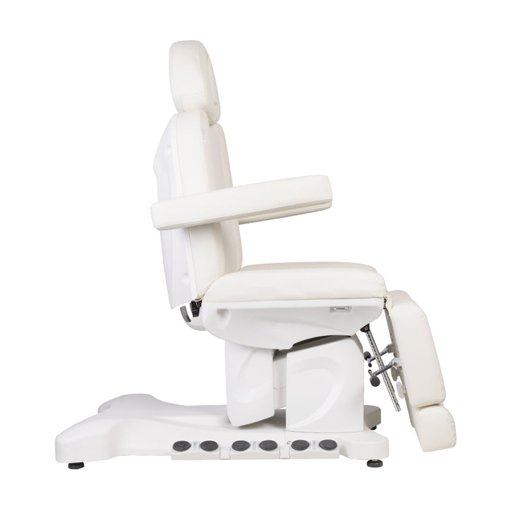 Sillón Estético Eléctrico Azzurro 708B Pro 3 Motores Pedi con Pedal y Calefacción Blanco - imagen 3