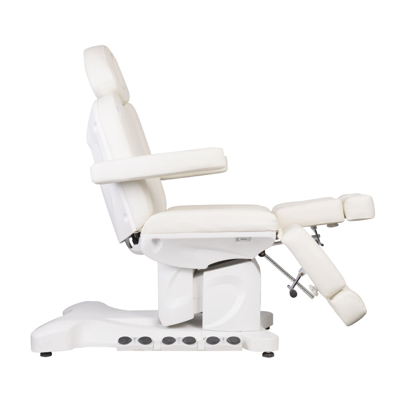 Sillón Estético Eléctrico Azzurro 708B Pro 3 Motores Pedi con Pedal y Calefacción Blanco - imagen 4