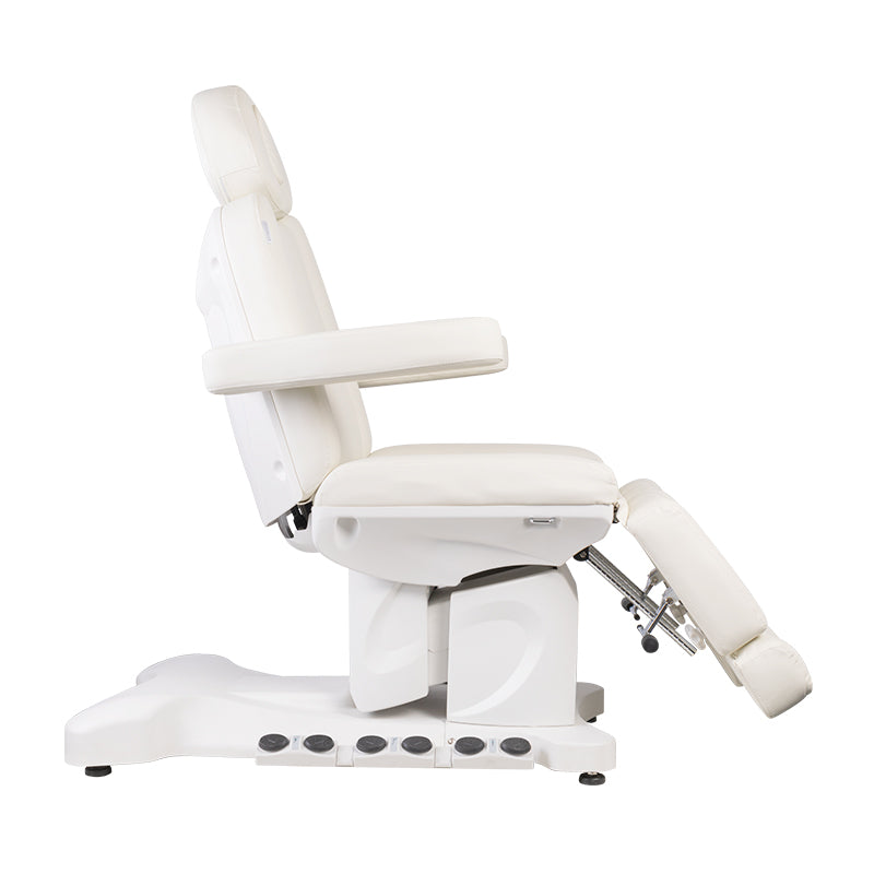 Sillón Eléctrico Azzurro 708B 3 Pedi Pro Blanco con pedal y calefacción integrada