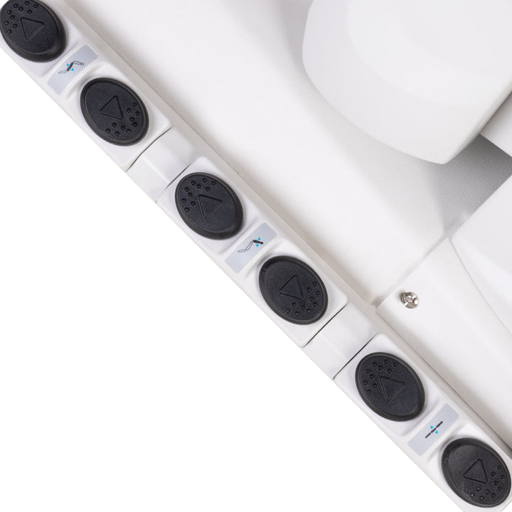 Sillón Estético Eléctrico Azzurro 708B Pro 3 Motores Pedi con Pedal y Calefacción Blanco - imagen 12