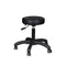 Taburete con Ruedas Eco Cuero AM-303-2 Negro