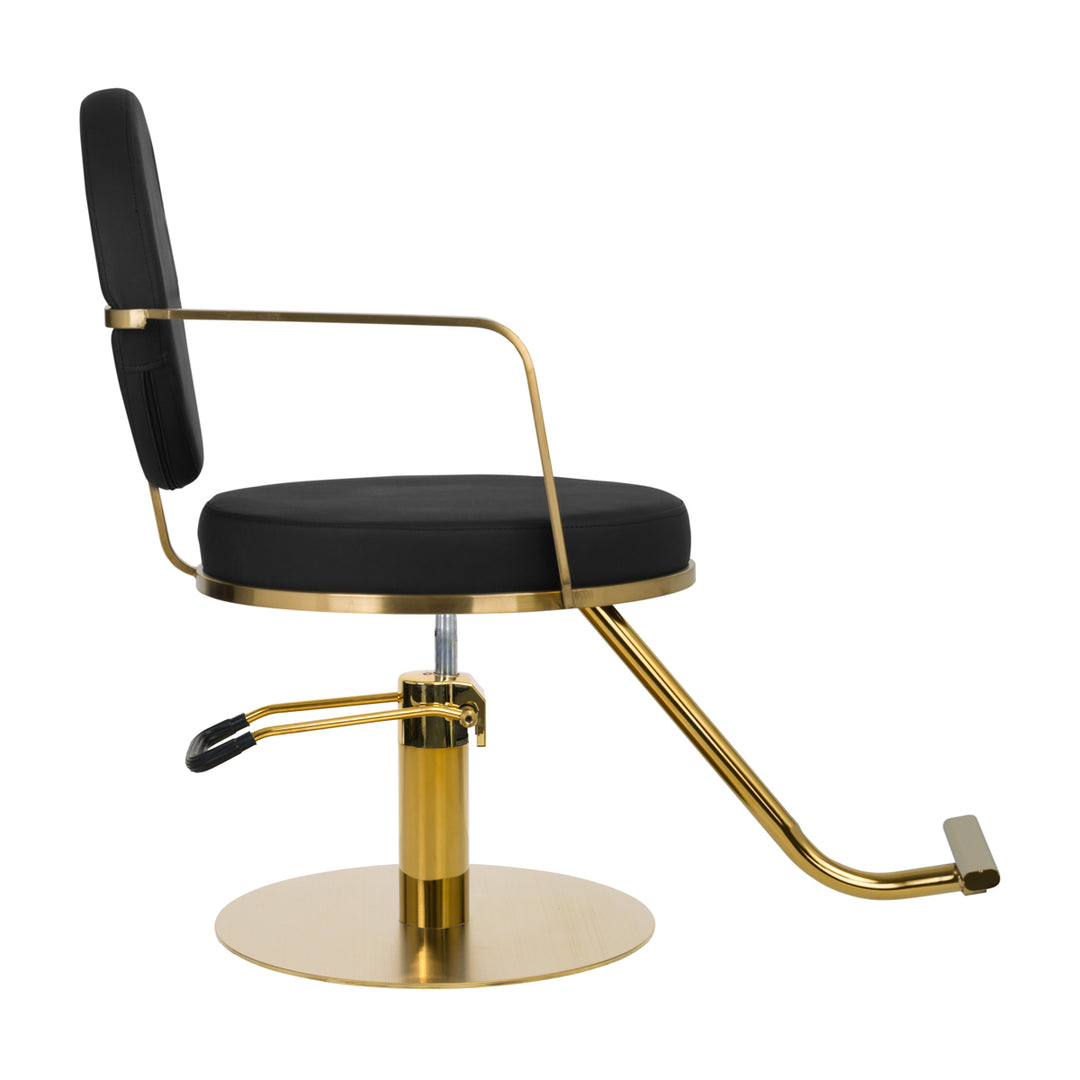 Sillón de peluquería Gabbiano Arras Oro-Nero 2