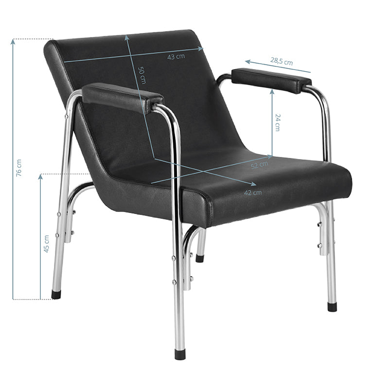 Silla para Unidad de Lavado Gabbiano Negro 7