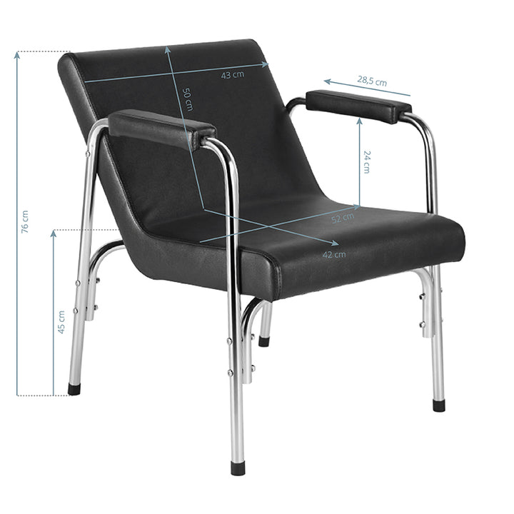 Silla para Unidad de Lavado Gabbiano Negro 7