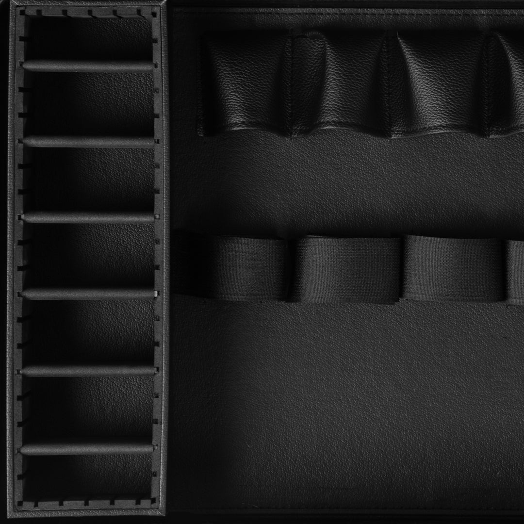 Maletín de Peluquería Aluminio con Cerradura de Combinación y Bandolera Blanco-Negro - imagen 5