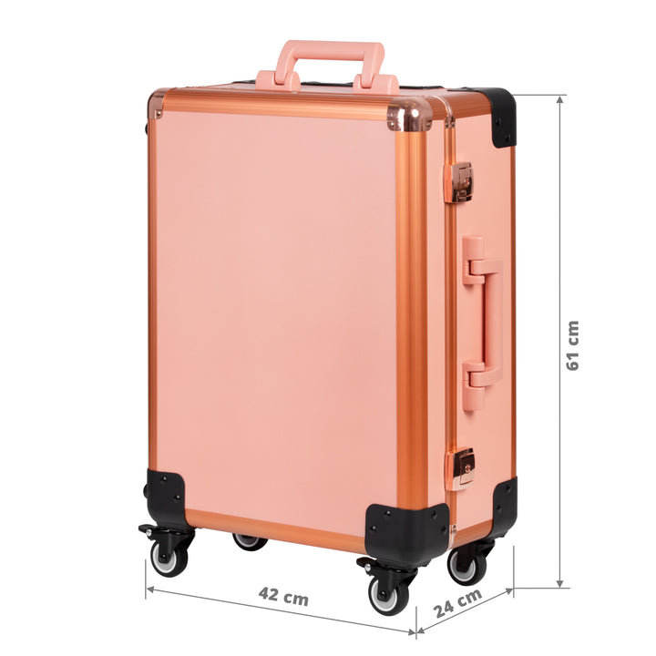 Maletín de Maquillaje Estación Móvil T-27 con Espejo con Luz Oro Rosa - imagen 7