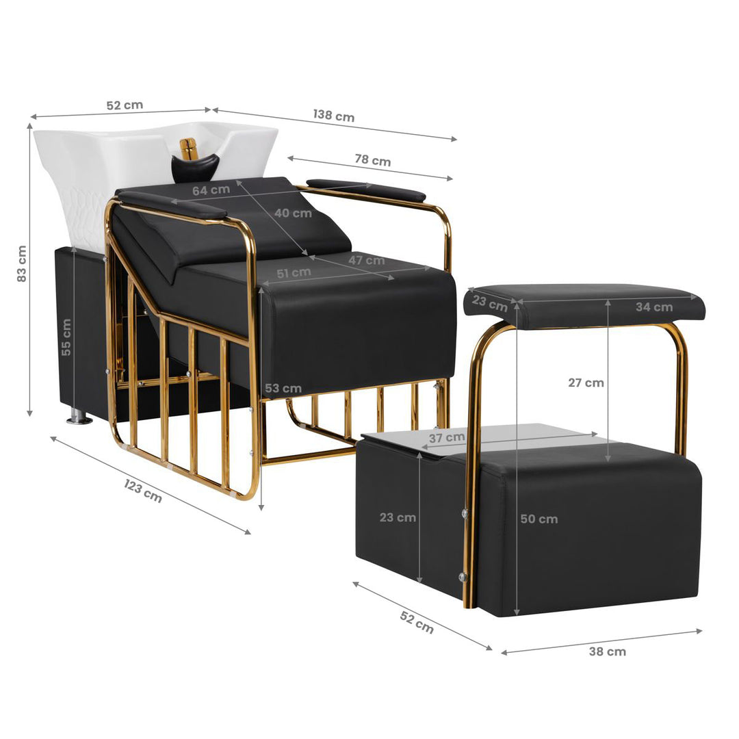Lavacabezas Gabbiano Mayka Oro Negro - imagen 17