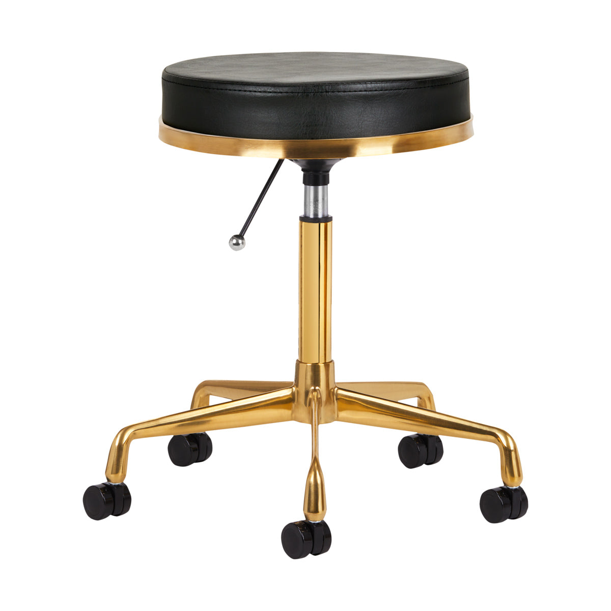 Taburete con Ruedas H4 Oro Negro