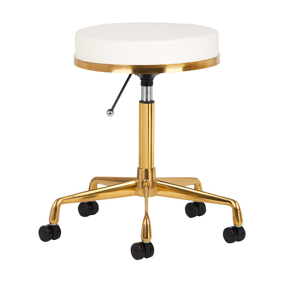 Taburete con Ruedas H4 Oro Blanco