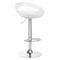 Taburete de Bar con Respaldo QS-B01 Blanco