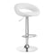Taburete de Bar con Respaldo QS-B10 Blanco