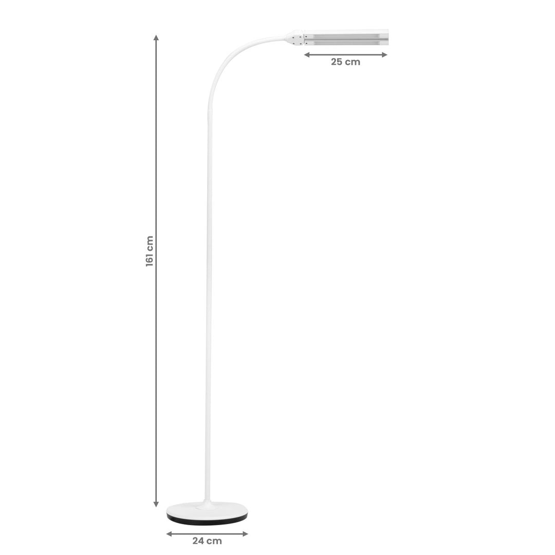 Lámpara LED con Trípode e Intensidad de Luz Ajustable Glow 6019 Blanca - imagen 7