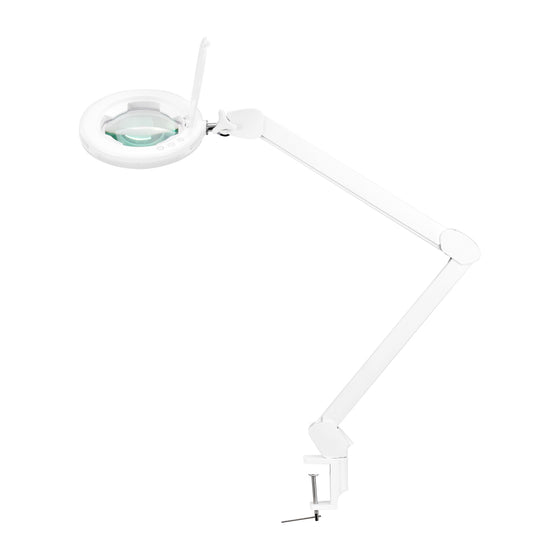 Lámpara Lupa LED SMD 5D con Abrazadera Glow 8021 Blanca