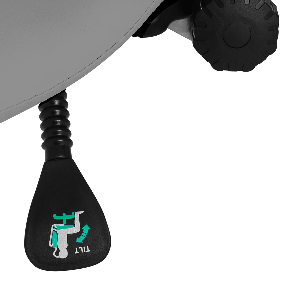 Taburete Ergonómico con Ruedas y Respaldo Giovanni 1004 Gris - imagen 7