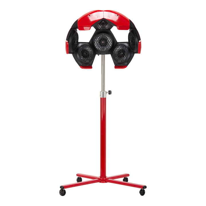 Secador de casco Gabbiano Infrazon con trípode 828 10 Rojo 1