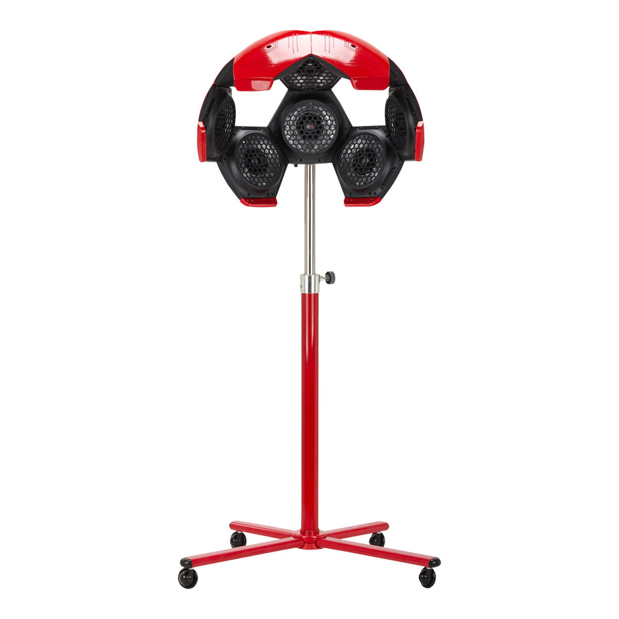 Secador de casco Gabbiano Infrazon con trípode 828 10 Rojo 1