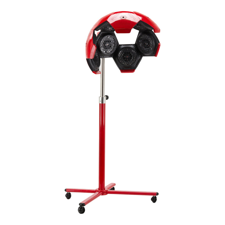 Secador de casco Gabbiano Infrazon con trípode 828 10 Rojo 2