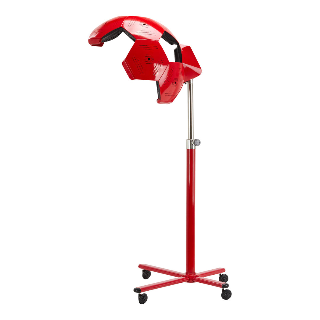Secador de casco Gabbiano Infrazon con trípode 828 10 Rojo 3