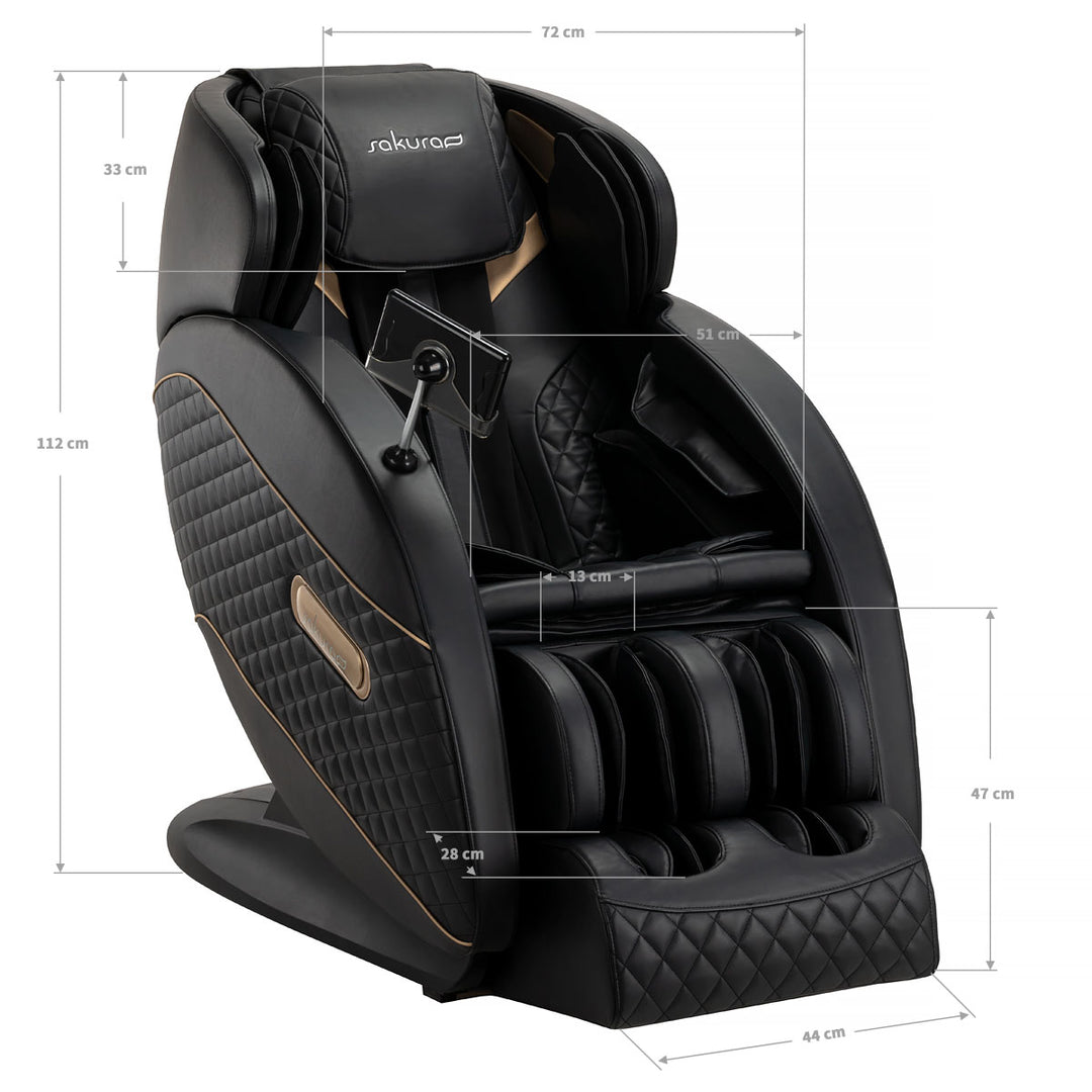 Sillón de Masaje Eléctrico Sakura Standard 801 Negro - imagen 18
