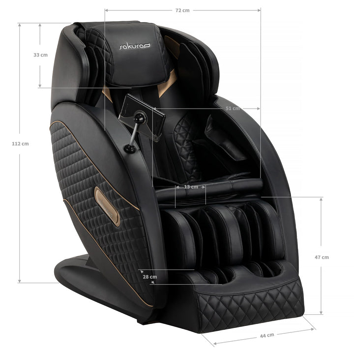Sillón de Masaje Eléctrico Sakura Standard 801 Negro - imagen 18