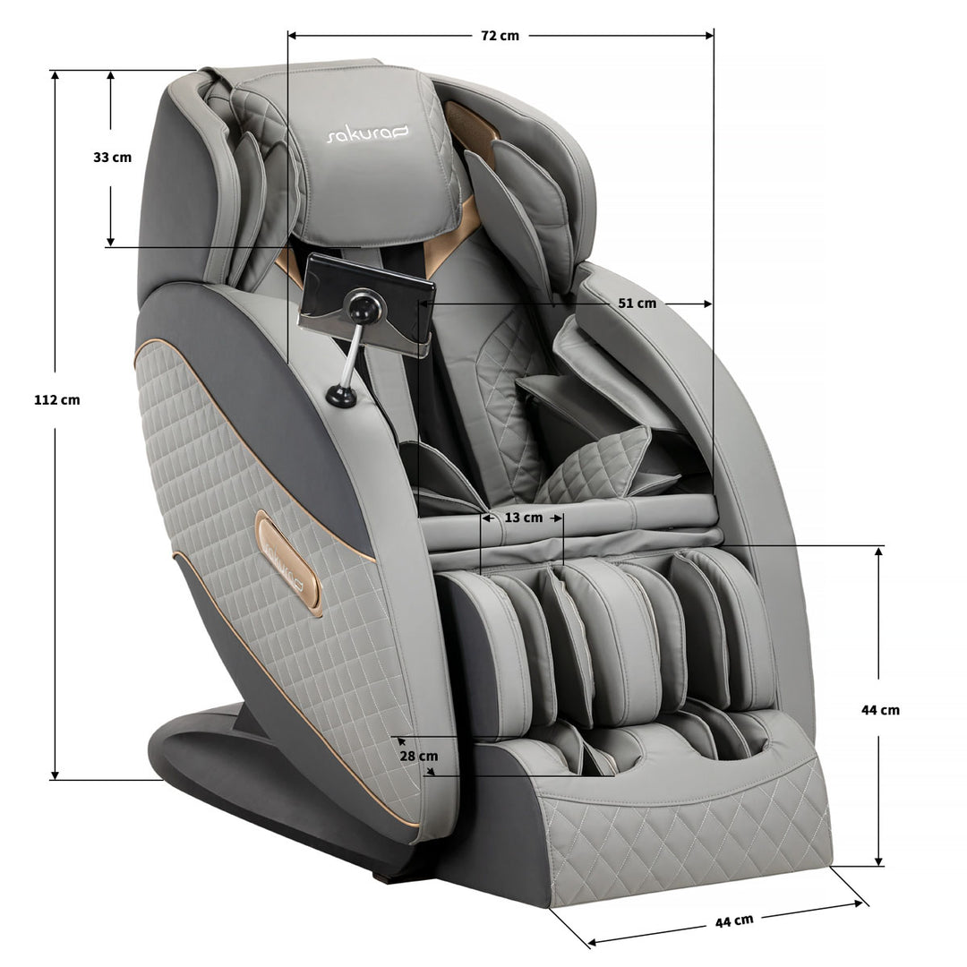 Sillón de Masaje Eléctrico Sakura Standard 801 Gris - imagen 17