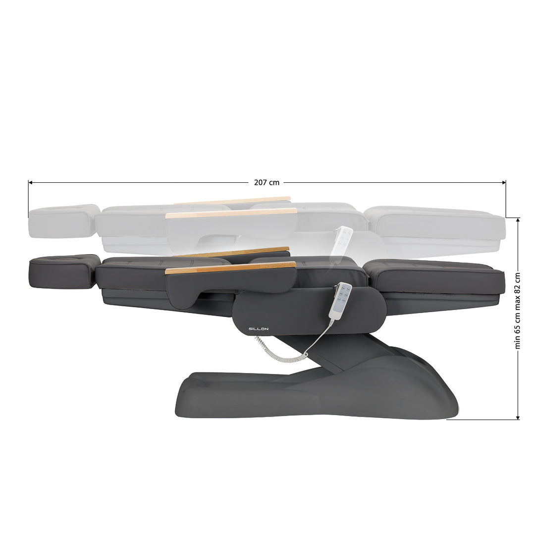 Sillón Estético Eléctrico Lux 273B 3 Motores Gris-Gris - imagen 17