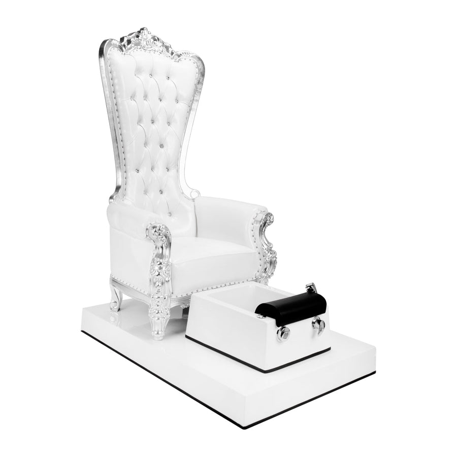 Sillón Pedicura Spa Tron Blanco Plata 1