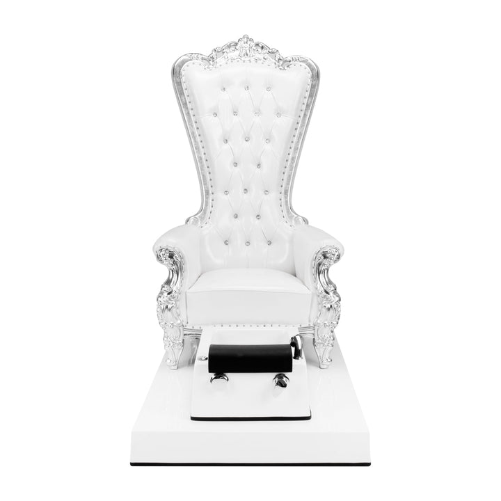 Sillón Pedicura Spa Tron Blanco Plata 2