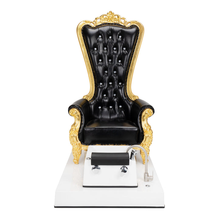 Sillón Pedicura Spa Tron Negro Oro 2